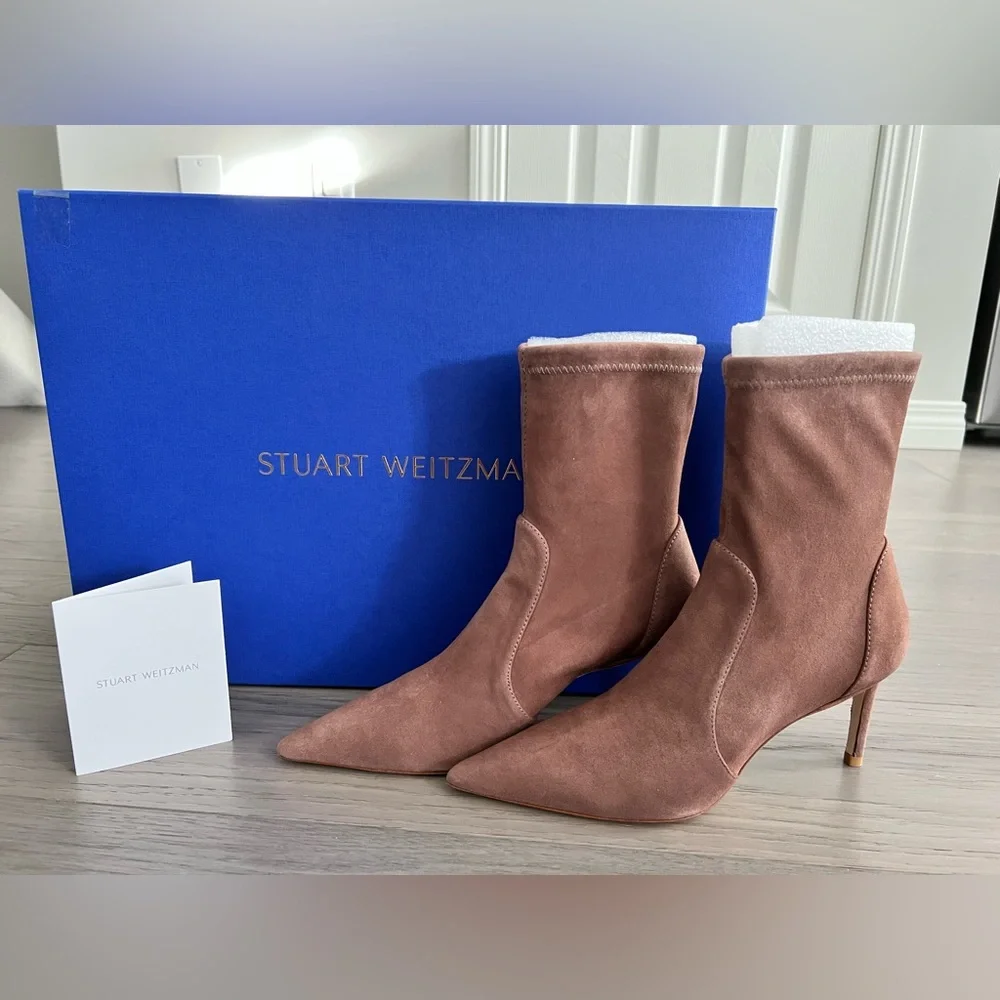 Stuart Weitzman 75 Stretch Booties - Picture 3 of 12